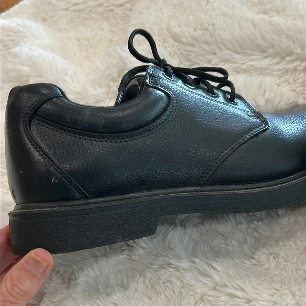 Skechers Men's Black Leather Oxfords